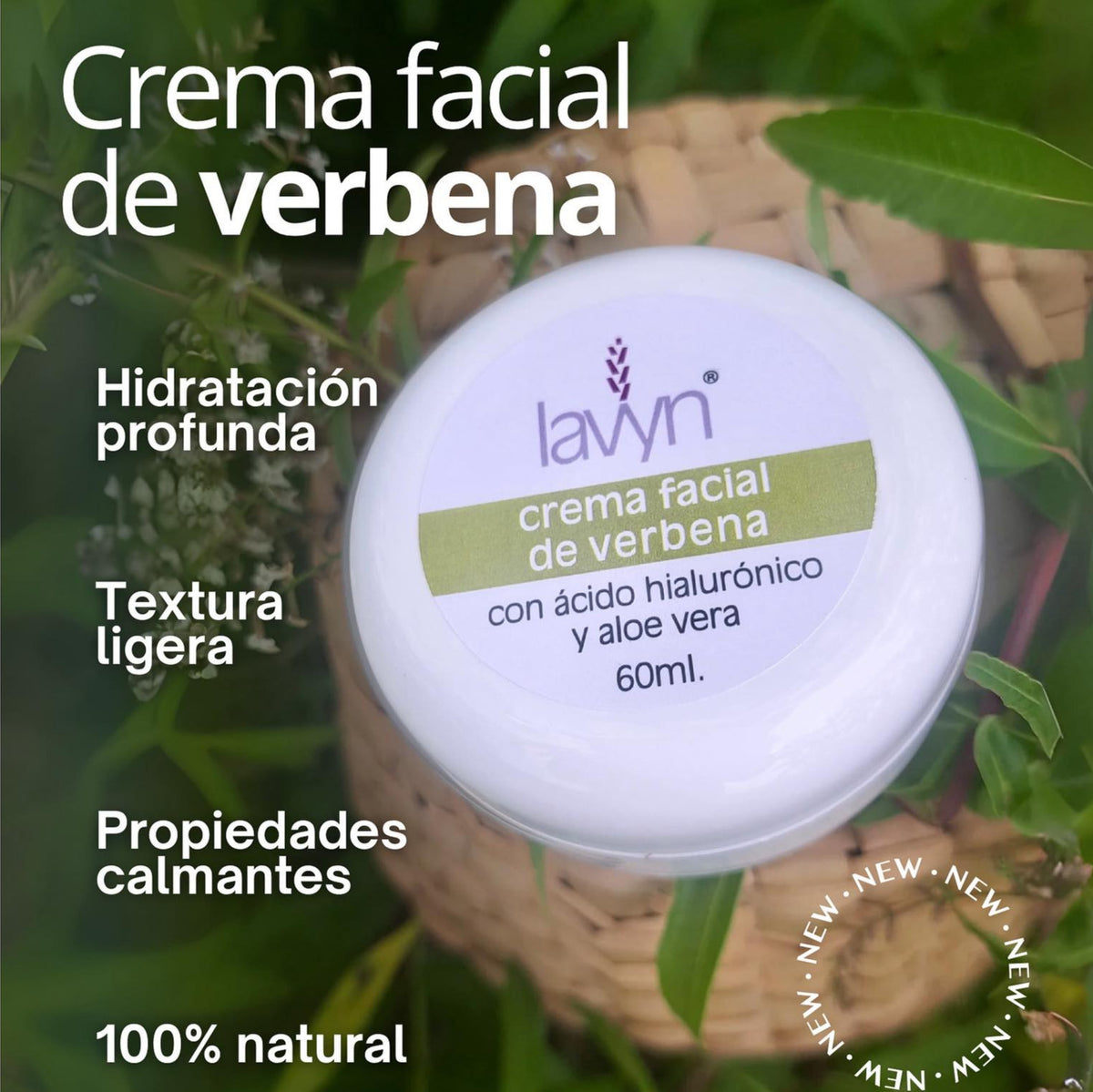 Crema Facial de Verbena Lavyn
